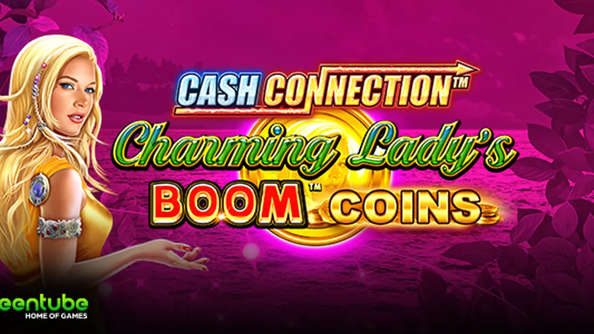 Tampilan visual slot Cash Connection Charming Lady’s Boom Coins